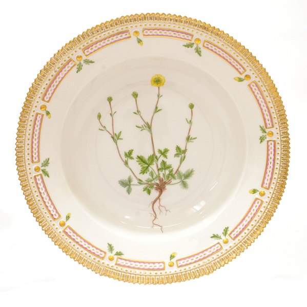 Flora Danica tiefer Teller 3545. "Potentilla niveau L."
H: 5cm. D: 24,5cm