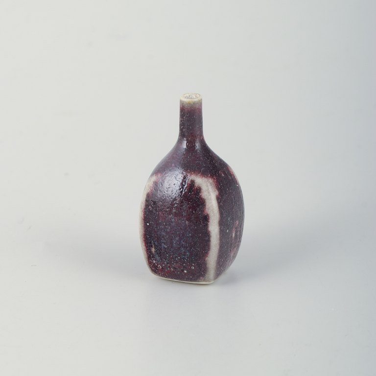 Attributed to Stig Lindberg, miniature stoneware vase, studio hand for Gustavsberg.