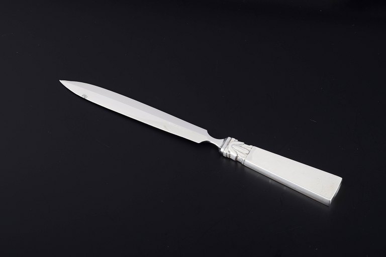 Georg JensenLetter opener.Sterling silver handle and stainless steel blade.