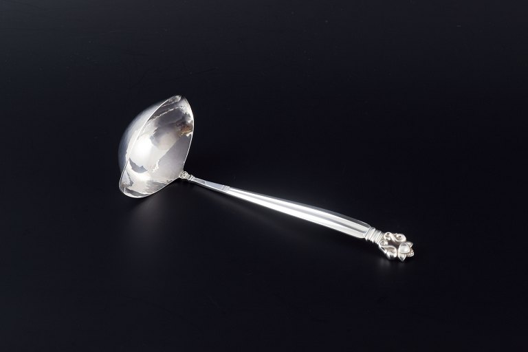 Georg JensenButter sauce ladle in the “Acorn” pattern.Sterling silver.
