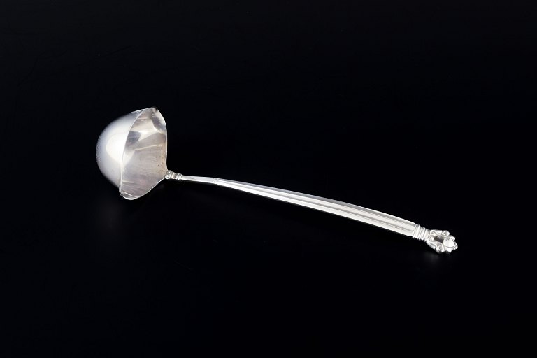 Georg JensenButter sauce ladle in the “Acorn” pattern.Sterling silver.