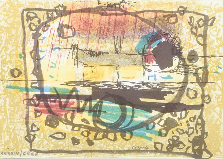 Bengt Orup
Farvelitografi. Signeret med blyant samt nummereret.