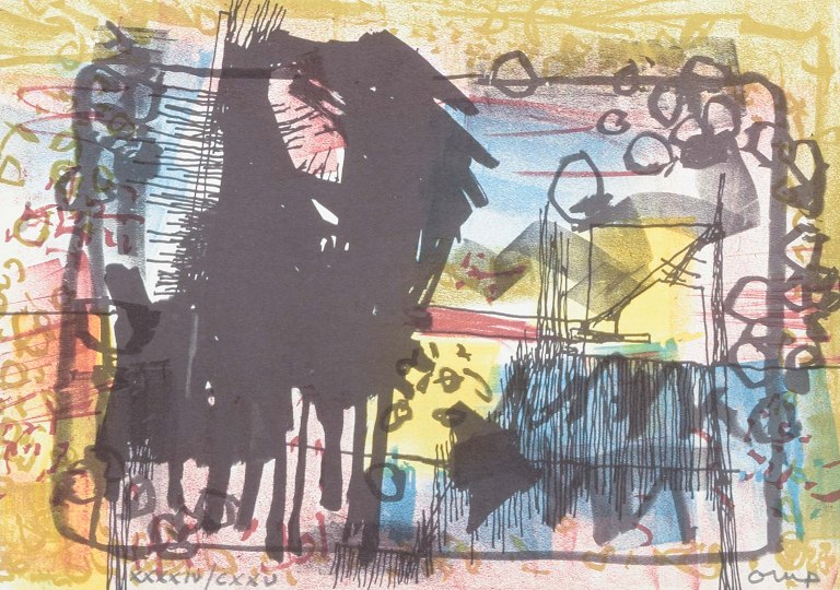 Bengt Orup
Farvelitografi. Signeret med blyant samt nummereret.