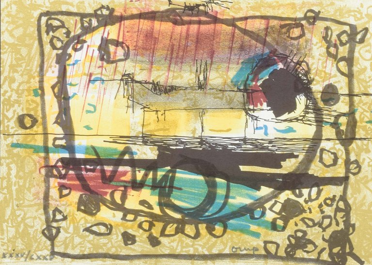 Bengt Orup
Farvelitografi. Signeret med blyant samt nummereret.