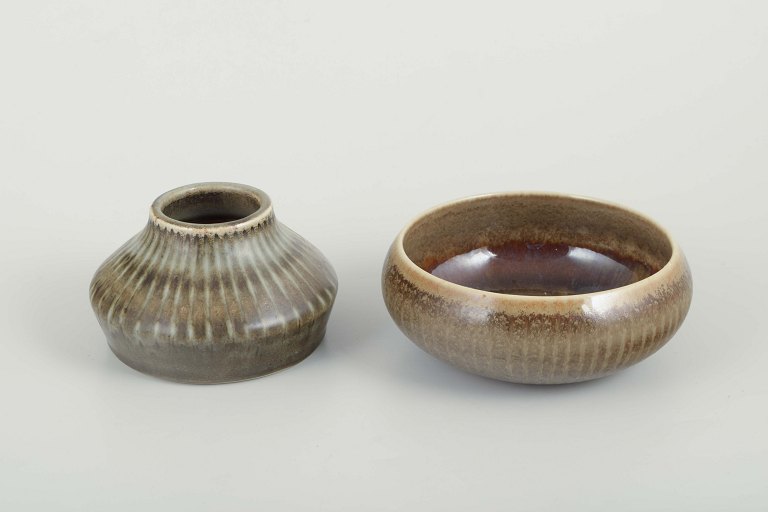 Carl-Harry Stålhane (1920–1990) for RörstrandSkål og vase, ca. 1960’erne.