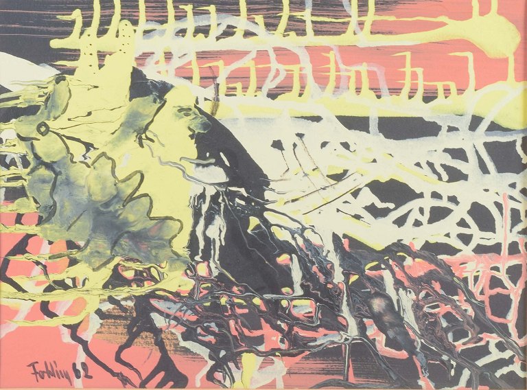 Gunnar Fohlin (1924–1998)
“Komposition”.
Gouache på papir