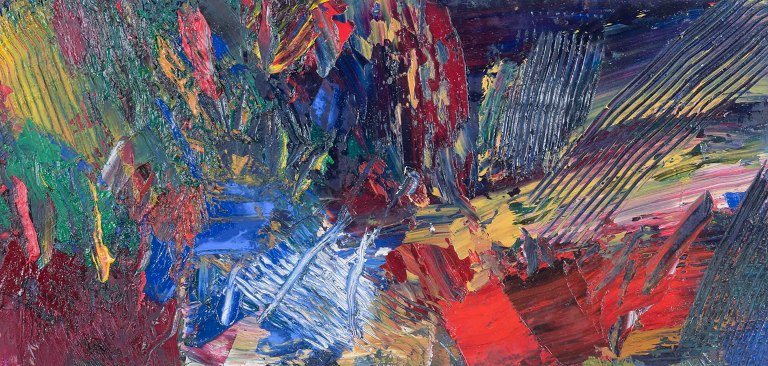 Lars Bertle (1925–)
“Blandat landskap”.
Olie på plade.