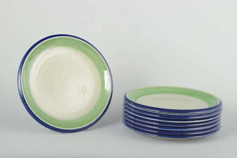 Rörstrand, Sweden“Maria” cake plates, set of eight, 1970s/80s.