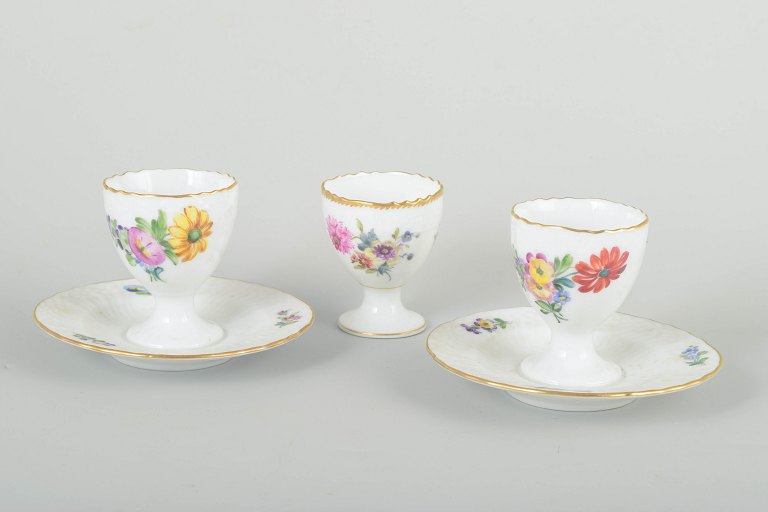 Royal Copenhagen
Saxon Flower egg cups, c. 1900.