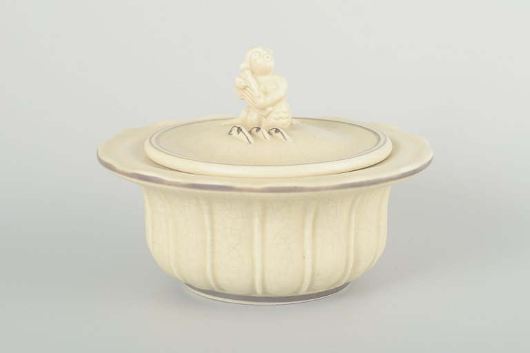 Jens Jacob Bregnø for Royal CopenhagenLidded jar, c. 1930s.