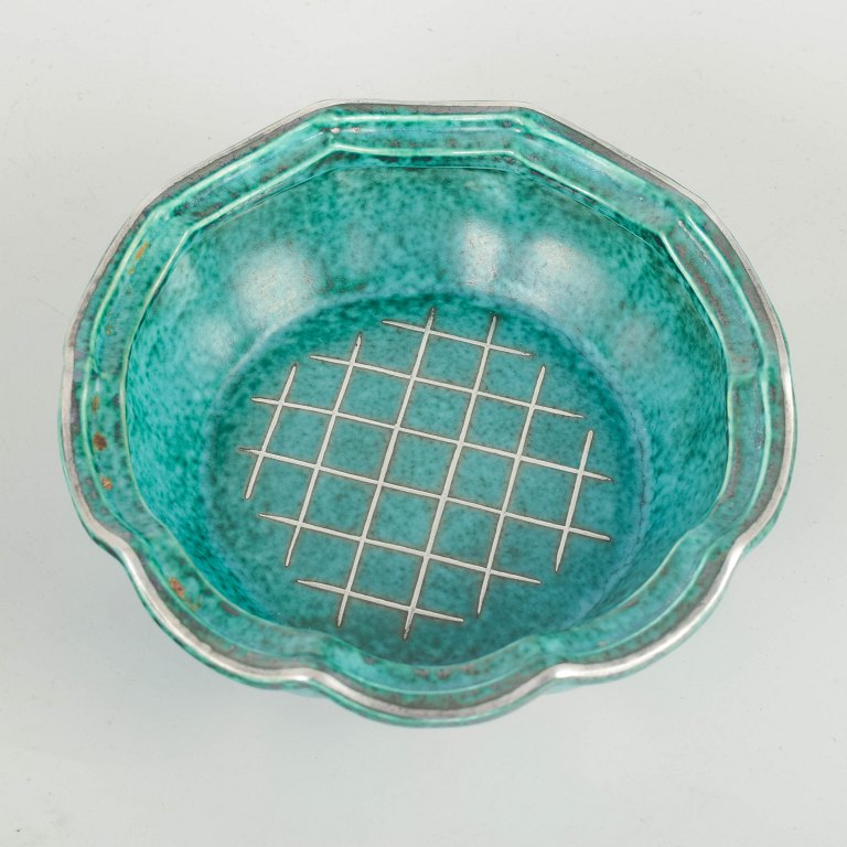 Wilhelm Kåge for GustavsbergArt deco skål fra Argenta-serien, 1940’erne.