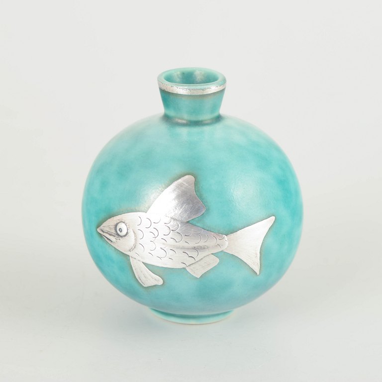 Wilhelm Kåge for GustavsbergMiniature vase from the Argenta series, 1940s.