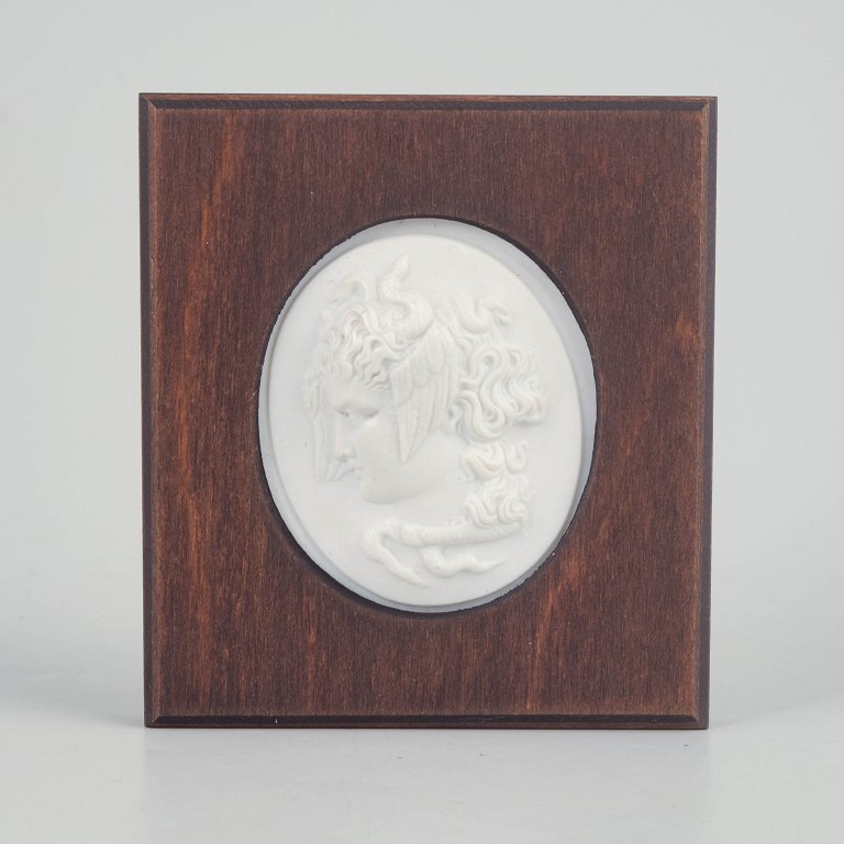 Meissen Biscuit plakette, ca. 1970’erne.