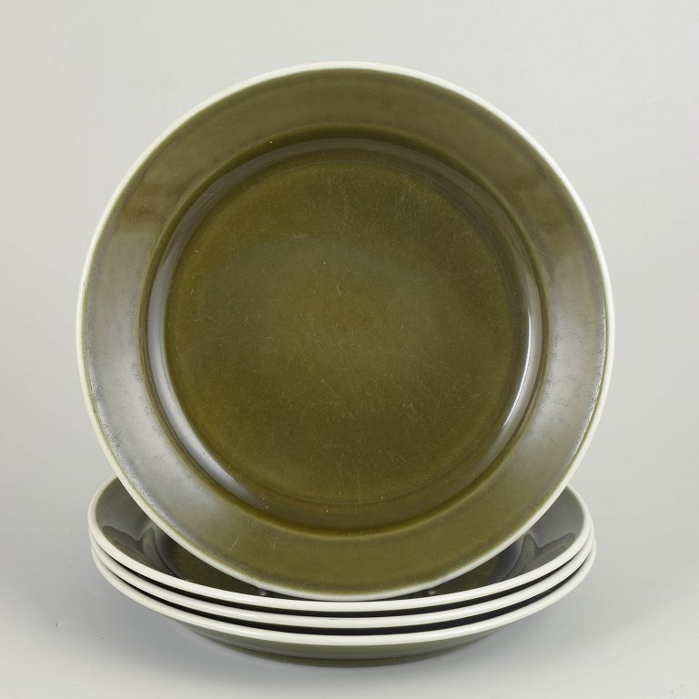 Stig Lindberg for Gustavsberg, set of 4 dinner plates.