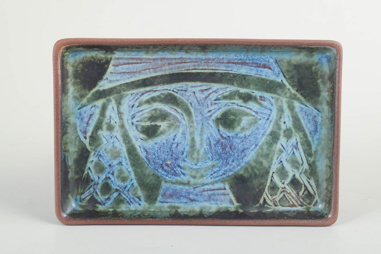 Marianne Starck for Michael Andersen & Søn, rectangular dish/wall relief.