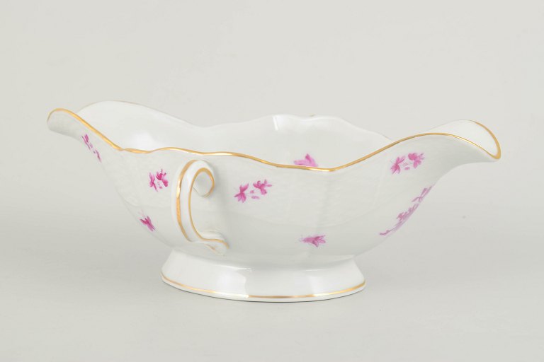 Herend Apponyi Pink, sauce boat.