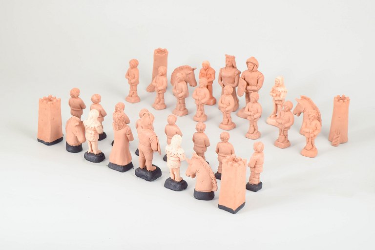 Nils-Erik Zetterström, chess set with figures.