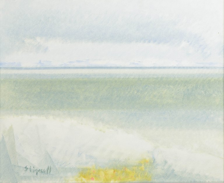 Sven Lignell, oliemaleri på lærred, svensk modernist.