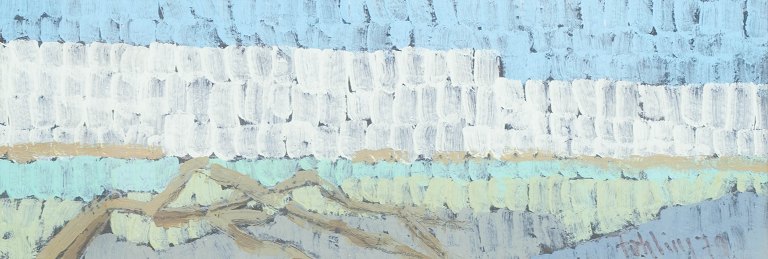 Gunnar Fohlin, oil on paper, listed Swedish artist.