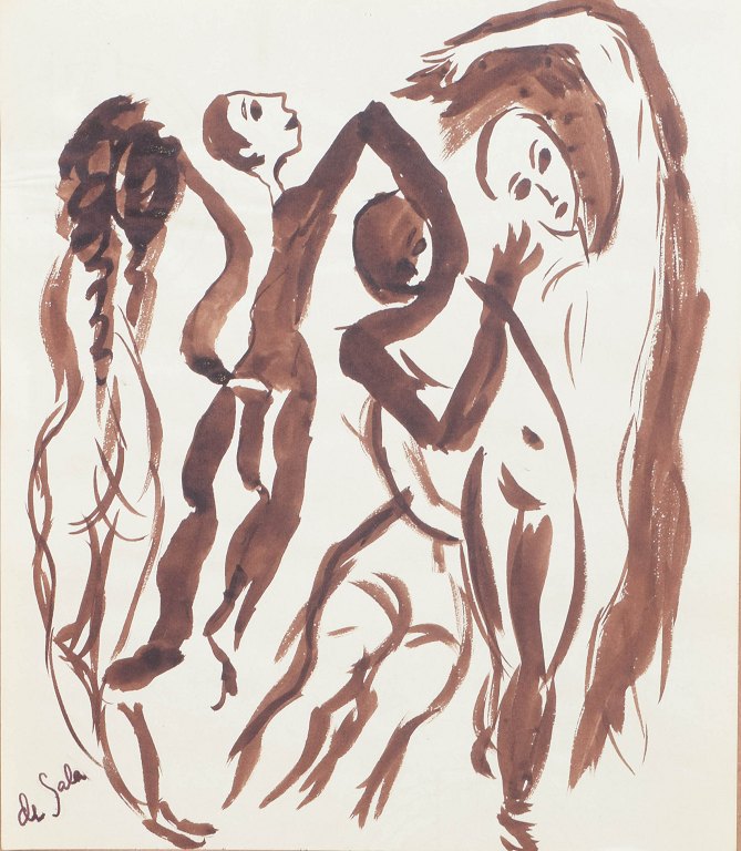 Eugène de Sala, drawing.