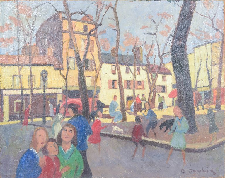 Georges Joubin, olie på lærred, fransk billedkunstner.