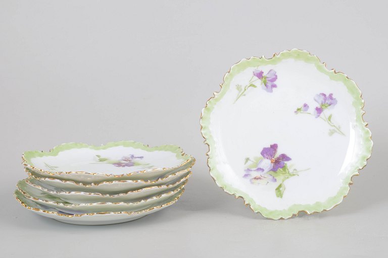 Rosenthal Monbijou set of six fruit plates.