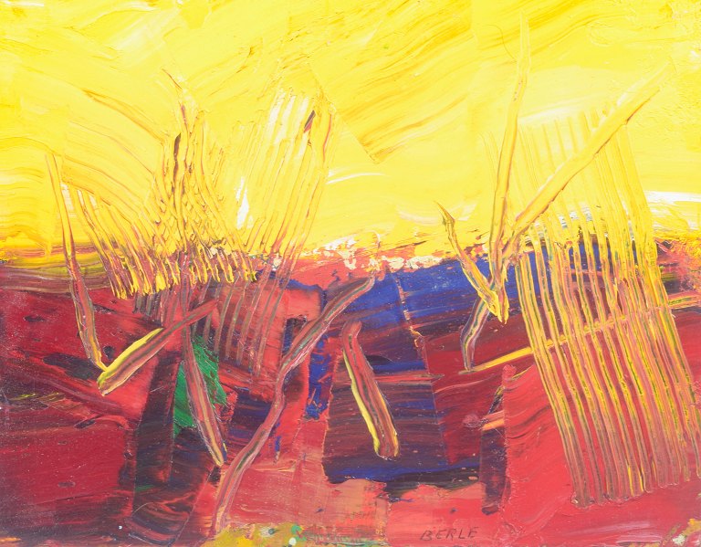 Lars Bertle, abstract composition, Swedish modernist.